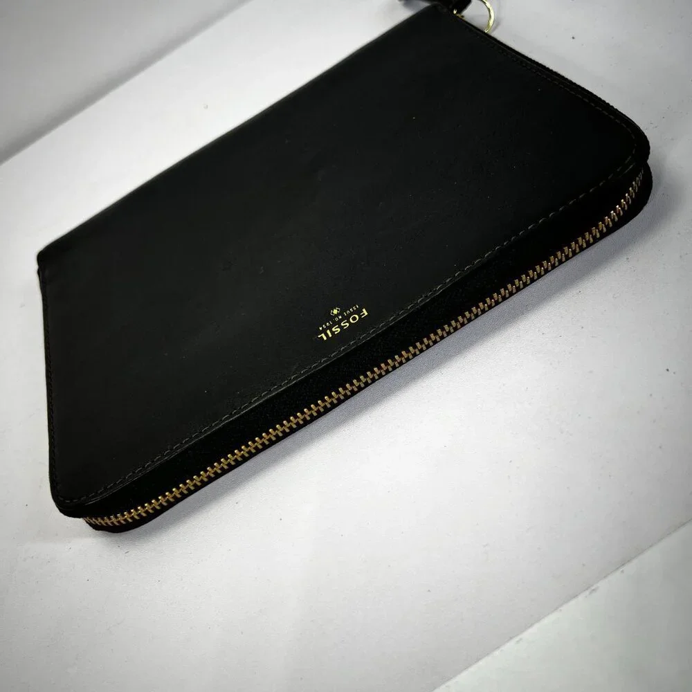 Fossil Genuine Leather Full Zip Mini Ipad Case Cover